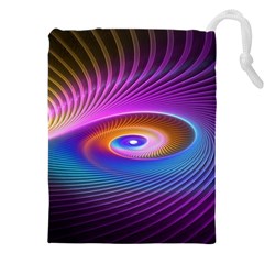 Fractal Illusion Drawstring Pouch (4xl) by Sparkle