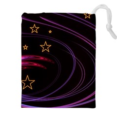 Background Abstract Star Drawstring Pouch (4xl) by Dutashop