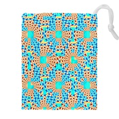 Illusion Waves Pattern Drawstring Pouch (4xl) by Sparkle