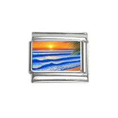 Summer Sunset Surf Italian Charm (9mm) by GardenOfOphir