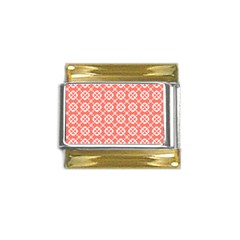 Pattern 292 Gold Trim Italian Charm (9mm) by GardenOfOphir