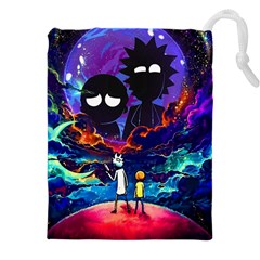 Cartoon Parody In Outer Space Drawstring Pouch (4xl) by Mog4mog4