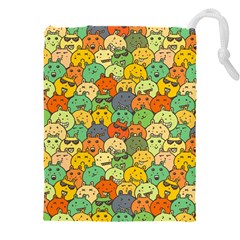 Seamless Pattern With Doodle Bunny Drawstring Pouch (4xl) by uniart180623