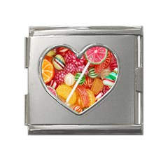 Aesthetic Candy Art Mega Link Heart Italian Charm (18mm) by Internationalstore