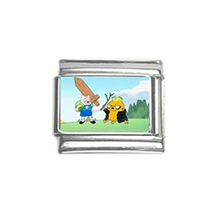 Adventure Time Finn And Jake Cartoon Network Parody Italian Charm (9mm) by Sarkoni
